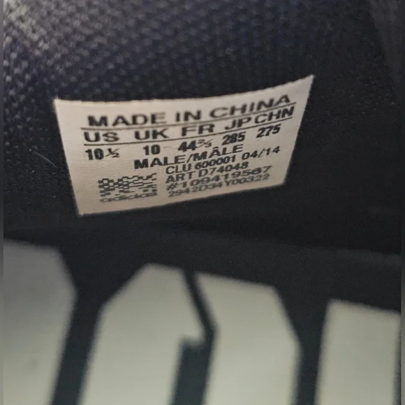 Adidas Men's RGIII Energy Boost Training Shoe. Size 10.5, Like New In Box - Picture 9 of 10